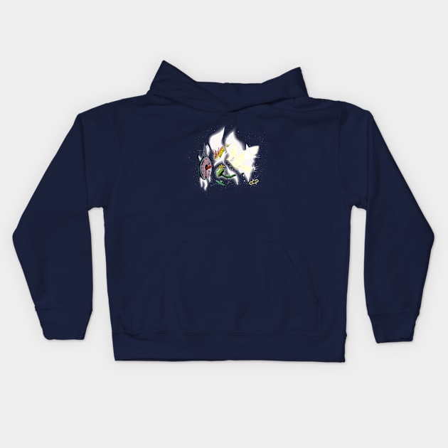 Cosmic Owl Kids Hoodie by Creative Wiz